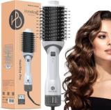 Homebasic HairRise Hot Air Brush HB S200 Professional Hot Air Brush Adjustable 3 Heat Settings for All Hair Types Hair Straightener Brush