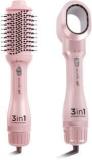 Ikonic Professional Hair Straightening And Styling Brush With Inter Changeable Hair Drying 3 In 1 Hair Styler