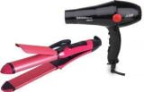 Jamunesh 2 In 1 Hair Straightener And Curler For Women With Ceramic Plate 2000W Professional Stylish 2 In 1 Hair Beauty Set | Electric And Professional Hair Curler And Hair Straightener 2200W PROFESSIONAL Hair Dryer Heavy Body Combo Offer Hair Dryer