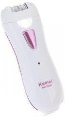 Kemei Epilator KM 290R Mini Rechargeable Washable Cordless Electric Hair Remover Epilator Travel Essentials for Women to Beauty Cordless Epilator