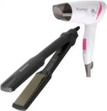 Kemei Hair Dryers +hair Straightener Combo Km 2605 Hair Dryers + Km 329 Hair Straightener Hair Straightener