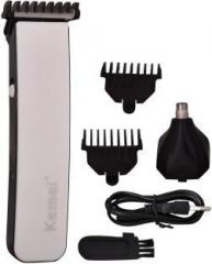 Kemei km 3560 white Trimmer, Ear, Nose & Eyebrow trimmer For Men