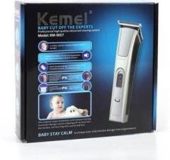 Kemei KM 5017 Hair Trimmer Rechargeable Electric Hair Clipper Waterproof High Power for Men, Women, Baby Children Clipper Barber Razor Runtime: 60 min Trimmer for Men & Women Trimmer 60 min Runtime 4 Length Settings