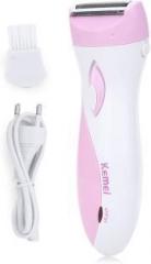 Kemei Ladies Cordless Rechargeable Shaver For Women