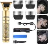 Leemoza Golden Pro+ Wireless Trimmer, Multiple Combs, Shaver, Beard Professional Quality Trimmer 120 Min Runtime 4 Length Settings