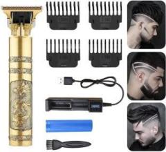 Leemoza Golden Pro+ Wireless Trimmer, Multiple Combs, Shaver, Beard Professional Quality Trimmer 120 min Runtime 4 Length Settings