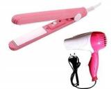 Marcrazy Professional Folding 1290 B Hair Dryer With Mini Hair Straightener M HAIR_COMBO Hair Straightener