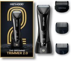 Menhood Grooming trimmer 2.0, with soft ceramic blade for body and groin Fully Waterproof Trimmer 150 min Runtime 4 Length Settings