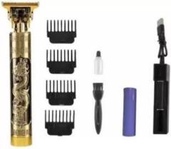 Nitbuddy Professional Maxtop t99 Golden Metal Body Trimmer Haircut Grooming Kit N263 Trimmer 120 min Runtime 4 Length Settings