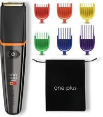 One Plus OP 17 Cordless Professional Hair Trimmer Titanium coated blade waterproof Trimmer 120 min Runtime 12 Length Settings