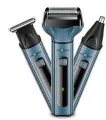 Pick Ur Needs Professional Shaver 3 In 1 Beard, Nose and Ear Trimmer Rechargeable Shaver For Men