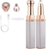 Prixona 2 In 1 Eyebrow Machine For Women Face Lips Nose Hair Removal P101 Fully Waterproof Trimmer 90 min Runtime 2 Length Settings