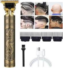 Profiline Waterproof Vintage T9 Metal Hair Trimmer USB charging Trimmer 60 min Runtime 0 Length Settings