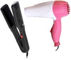 Ptitsa PACK OF 1290 HAIR DRYER 1000W WITH NHC 522 HAIR STRAIGHTENER Hair Dryer