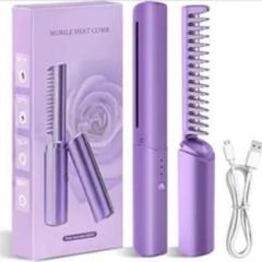 Trove Useful Rechargeable Mini Hair Straightener & Mobile Heat Comb For Women Hair Straightener