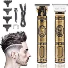 Uzan Professional Golden t99 Trimmer Haircut Grooming Kit Metal Body Rechargeable 28 Shaver For Men, Women