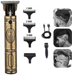 Uzan Professional Golden t99 Trimmer Haircut Grooming Kit Metal Body Rechargeable 57 Shaver For Men, Women