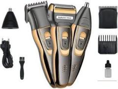 Vaishvi Geemy wireless 3 in 1 Beard Nose & Ear trimmer shaving zero machine grooming kit system GM 595 Trimmer 60 min Runtime 1 Length Settings