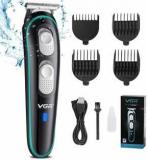 Vgr V 055 Professional Hair Clippers Rechargeable Cordless Beard Hair Trimmer Haircut Kit with Guide Combs Brush USB Cord for Men, Family or Pets Runtime: 120 min Trimmer for Men