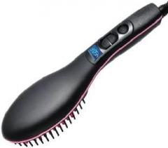 Wib Pro LCD Temperature Digital Anti Static Ceramic Heating Detangling Brush Paddle Brush For Faster Styling Simply Straight Automatic Control Brush Straightener Hair Straightener