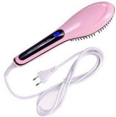 Wib Simply Straight Fast Ceramic Brush with Lcd Display Straightener Brush Hair Straightener Hair Straightener