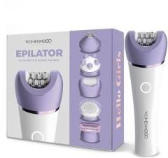 Womenhood 6 in 1 Women's Epilator Kit Epilate, Shave, Exfoliate, Massage & Callus Cleaner Cordless Epilator