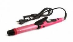 Wonder World 2 IN 1 Travel Ceramic Hair Curling Iron/Straightener 1 inch, Dual Voltage Straightening/Curler Electric Hair Curler