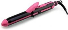 Wonder World Ceramic 2 in 1 Curling Wand and Hair Straightener Suitable for Travel Flat iron Fast Heat Up Electric Hair Curler