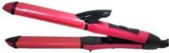 Wonder World Nano Titanium 2 in 1 HAIR Beauty Set Curler and Straightener Electric Hair Curler