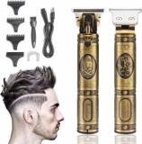 Zadinga Professional Maxtop T99 Golden Metal Body Trimmer Haircut Grooming Trimmer Fully Waterproof Trimmer 120 Min Runtime 4 Length Settings