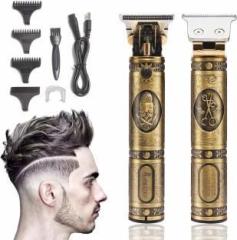 Zadinga Professional Maxtop t99 Golden Metal Body Trimmer Haircut Grooming Trimmer Fully Waterproof Trimmer 120 min Runtime 4 Length Settings