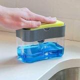 Karnavati Plastic Liquid Soap Dispenser With Sponge Hol
