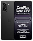 OnePlus Nord CE5 | Massive 7100mAh Battery | MediaTek Dimensity 8350 Apex | Powered by OnePlus AI | 8GB + 128GB | Black Infinity