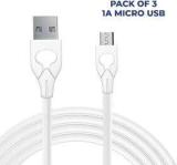 Pack of 3 Tecsox Micro USB Data Cable