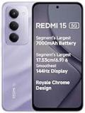 Redmi 15 5G Sandy Purple 8GB + 256GB | Segment's Largest 7000mAhA Battery | Segment's Largest Display 17.53cm(6.9) Up to 144Hz | Snapdragon 6s Gen 3 | 18W Reverse Charging | 50MP AI Dual Camera