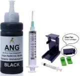 Ang Black Refill Kit With Suction Tool Ink Refill For HP And Canon Cartridge Printer Black Ink Bottle