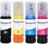 Ang Compatible For Epson 003 Ink Bottles Set, Black + Tri Color Combo Pack Ink Bottle