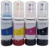 Ang Compatible ink 001 & 003 70 ml Black & 70ml Color for Epson L1110 L2700 L2750 L3700 L3750 L3100 L3101 L3110 L3150 L4150, L4160, L6160, L6170, L6190 L4750 L5190 Printer Multi Color Ink Bottle Black + Tri Color Combo Pack Ink Bottle