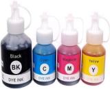 Ang For Brother DCP T310, T300, T510, T500, T910, T710, T400W, T450W, T300W, T800W, Black + Tri Color Combo Pack Ink Bottle