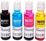 Ang For HP Ink Tank 310, 315, 319, 410, 415, 419 GT5810, GT5820 Ink Bottle Black + Tri Color Combo Pack Ink Bottle