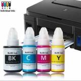 Ang G Series GI 790 Ink Compatible Canon G2000 Refill Ink, G2010, G2012, G3010 Black + Tri Color Combo Pack Ink Bottle