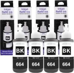 Ang ink 664 Black For L130, L200, L210, L220, L310, L350, L380, L385, L485, L360 Black Ink Bottle