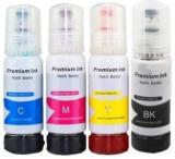 Ang Premium Quality Ink For Epson L5190, L3150, L3110, L1110, L4150, L6170, L4160, L6190, L6160 Black + Tri Color Combo Pack Ink Bottle