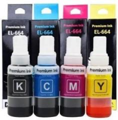 Ang Refill Ink Compatible for Epson L130, L360, L380, L350, L361, L565, L210, L220, L310, L355, L365, L385, L405, L455, L130, L485, L550, L1300 epson l380 printer ink Black + Tri Color Combo Pack Ink Cartridge