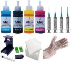 Ang Refill Ink for Can Pixma Printer for E510 E410 E560 E470 E480 E417 E477 Black + Tri Color Combo Pack Ink Cartridge