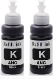 Ang Refill Ink For Canon Pixma Cartridge Dye Ink Compatible For Canon PG 40, 47, 88, 89, 740, 745, 810, 830 / CL 41, 57, 98, 99, 741, 746, 811, 831, MG 2470, MG 2570, MX 328, 338, E460, IP 2770, MP 245 Black Twin Pack Ink Bottle