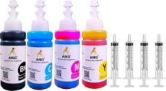 Ang Refill ink For HP DeskJet 2331 Multi function Color Printer Compatible With HP cartridge 805/803/680/678/818/802/901/703/704/46/21/22/27/28/56/57 Black + Tri Color Combo Pack Ink Cartridge