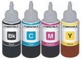 Ang Refill Ink For Use In Epson L380 Multi Function Printer Cyan, Magenta, Yellow & Black 100 ML Each Bottle Multi Color Ink Multi Color Ink Cartridge Tri Color Ink Bottle