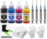 Ang Refill Ink For Use In HP 650 Ink Cartridge Black + Tri Color Combo Pack Ink Cartridge