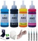 Ang Refill kit Compatible Dye ink For 805 860 861 803 680 682 46 & PG88 PG740 Black + Tri Color Combo Pack Ink Cartridge